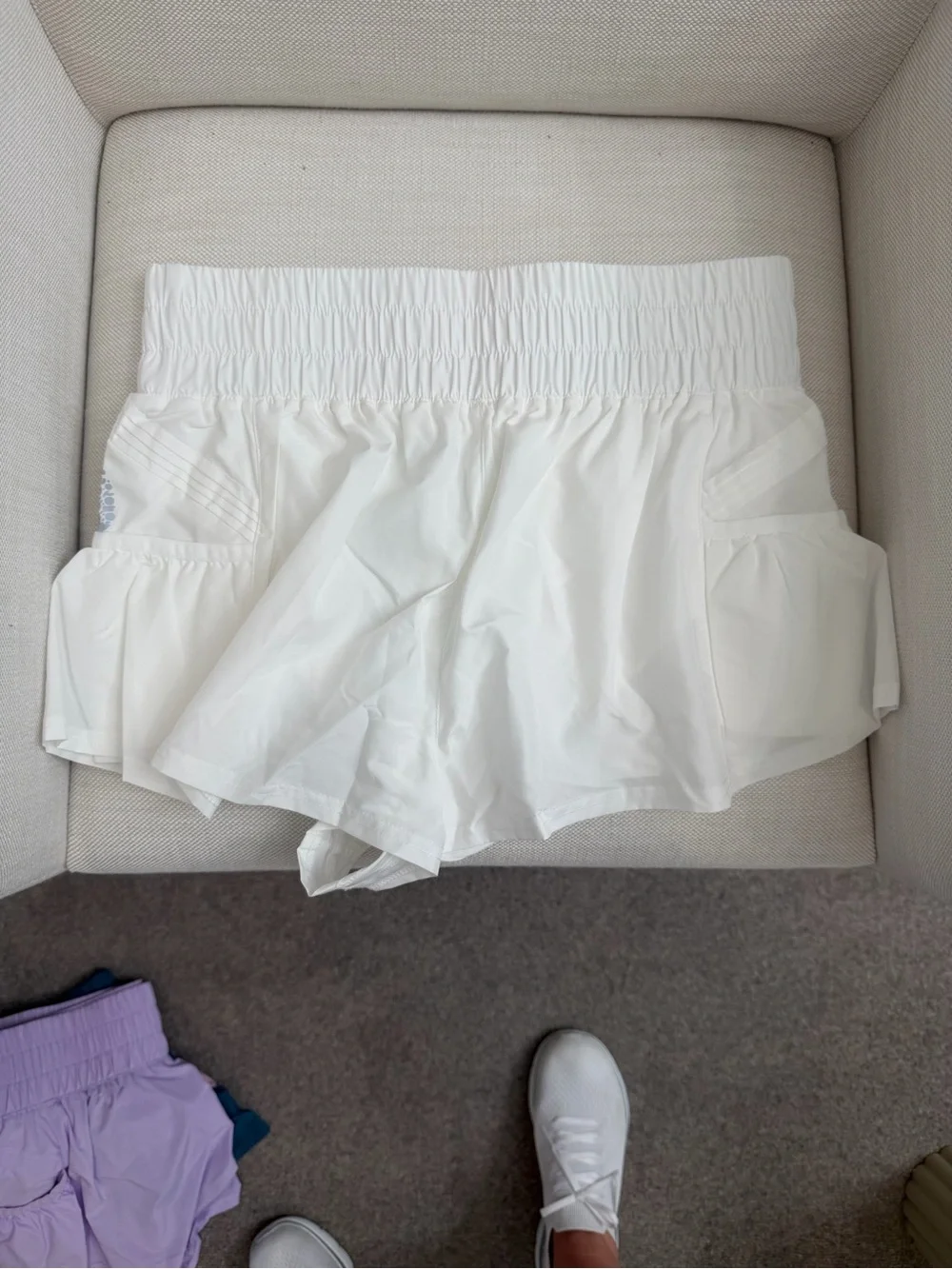 FP Movement by Free People White Athletic Skort with Elastic Waistband - Picture 2 of 3